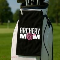 Archery Mom Crossbow Hunting Mother's Day Gift Great Gift Golf Towel thumb 2