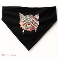 Angry Mummy Cat USA-Made Doggie Bandana thumb 0