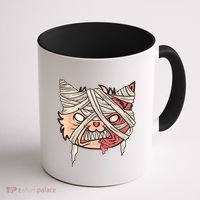 Angry Mummy Cat Coffee Mug thumb 1