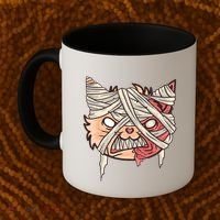 Angry Mummy Cat Coffee Mug thumb 2