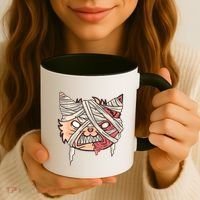 Angry Mummy Cat Coffee Mug thumb 3