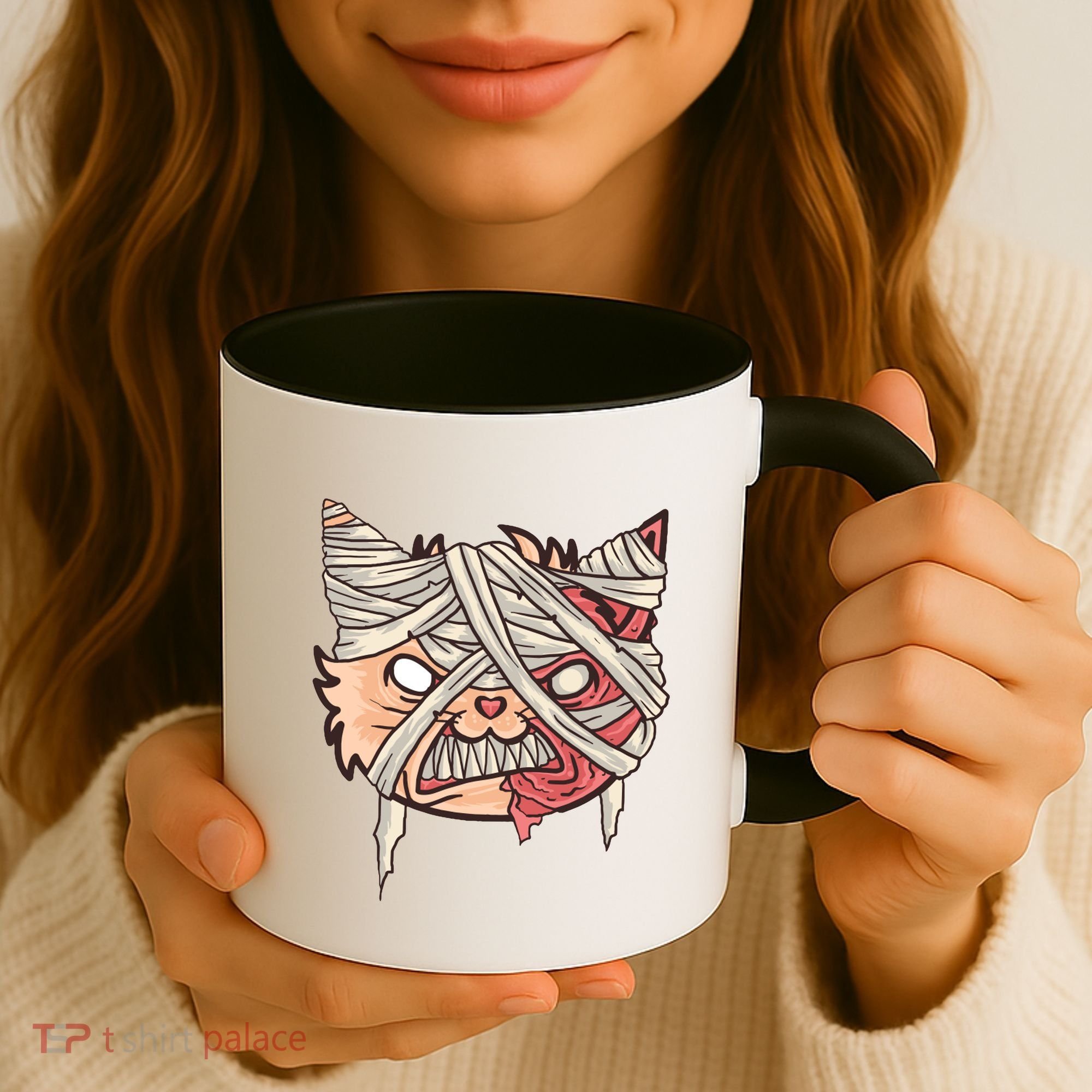 Angry Mummy Cat Coffee Mug