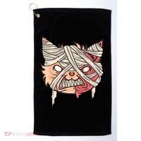 Angry Mummy Cat Golf Towel thumb 0