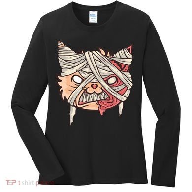 Angry Mummy Cat Women's Long Sleeve Shirt