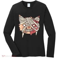 Angry Mummy Cat Women's Long Sleeve Shirt thumb 0