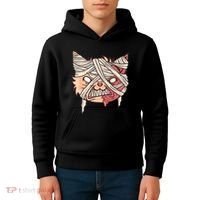 Angry Mummy Cat Kids Hoodie thumb 4