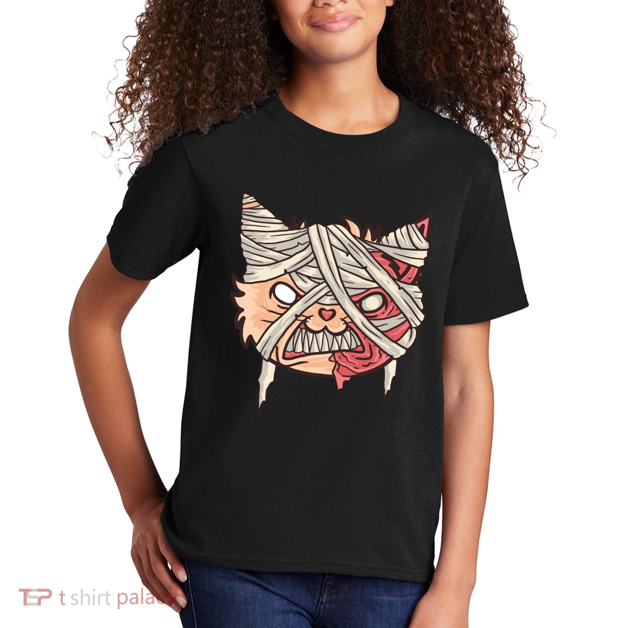 Angry Mummy Cat Kids T-Shirt