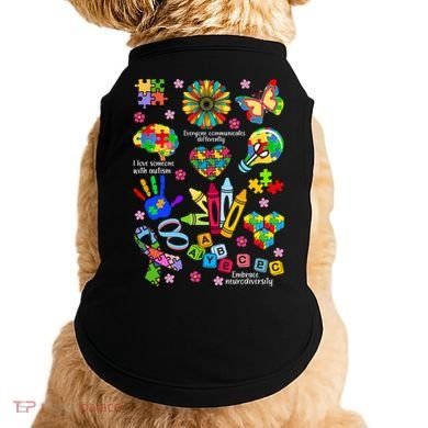 Autism Mashup Collage Doggie Tank