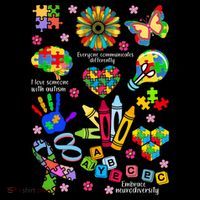 Autism Mashup Collage Bucket Hat thumb 4