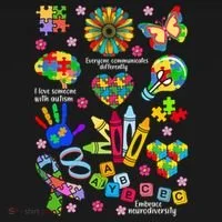 Autism Mashup Collage Bucket Hat thumb 4