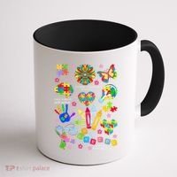 Autism Mashup Collage Coffee Mug thumb 1