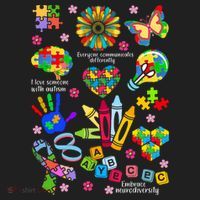 Autism Mashup Collage Beanie thumb 2