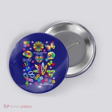 Autism Mashup Collage Button