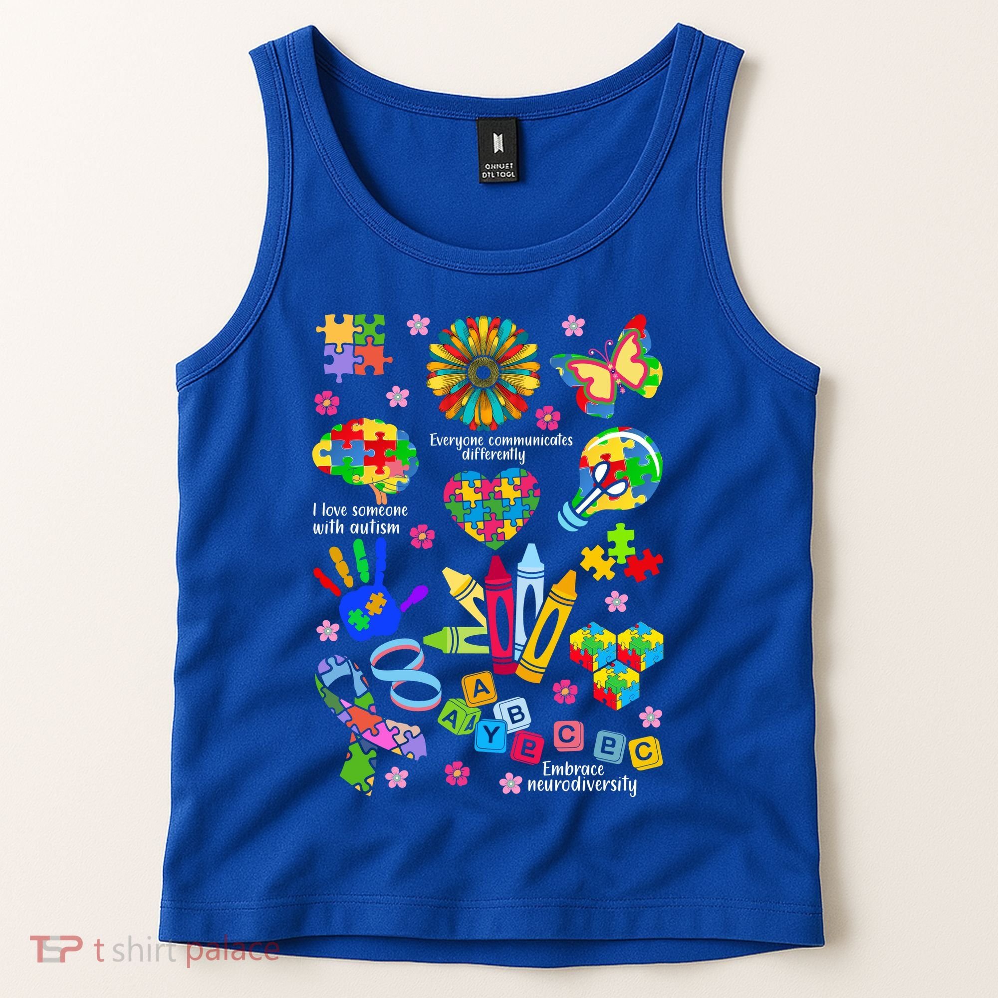 Autism Mashup Collage Tank Top
