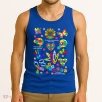 Autism Mashup Collage Tank Top thumb 3