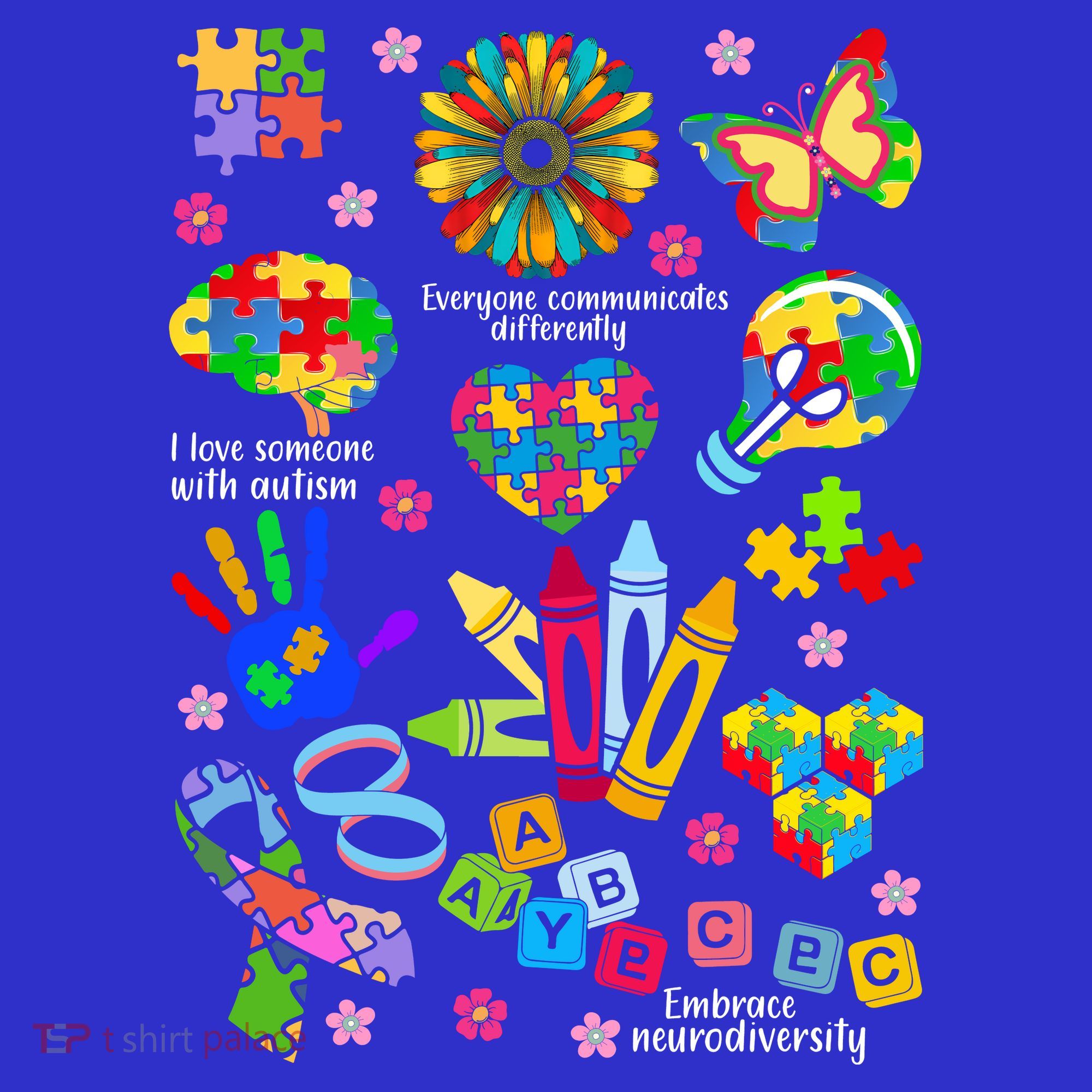 Autism Mashup Collage Toddler T-Shirt