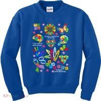 Autism Mashup Collage Kids Sweatshirt thumb 0