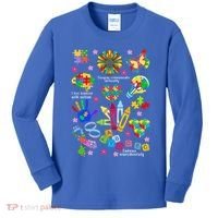 Autism Mashup Collage Kids Long Sleeve Shirt thumb 0