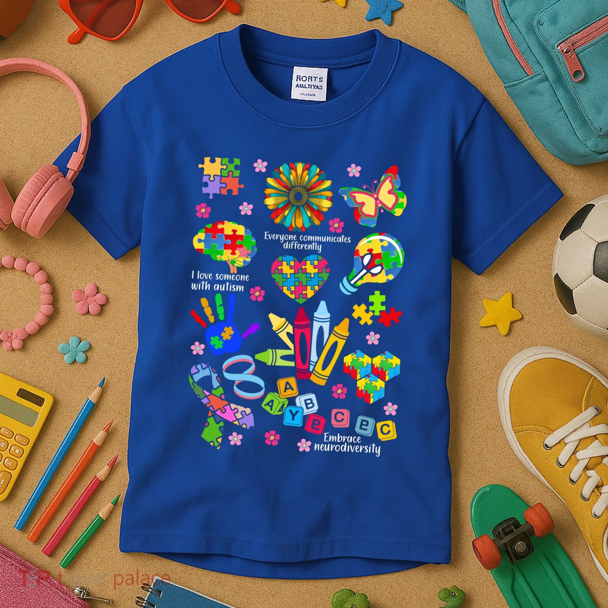 Autism Mashup Collage Kids T-Shirt