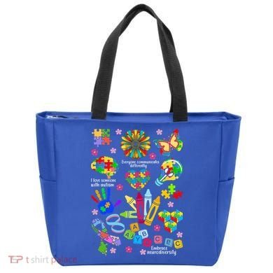 Autism Mashup Collage Tote Bag