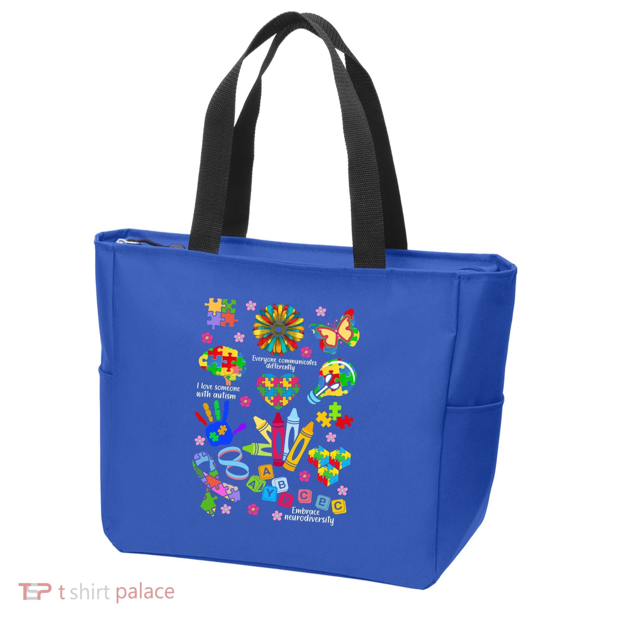 Autism Mashup Collage Tote Bag