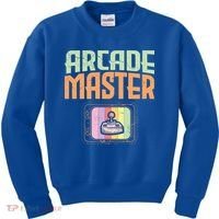 Arcade Master Classic Controller Retro Gaming Arcade Gift Kids Sweatshirt thumb 0