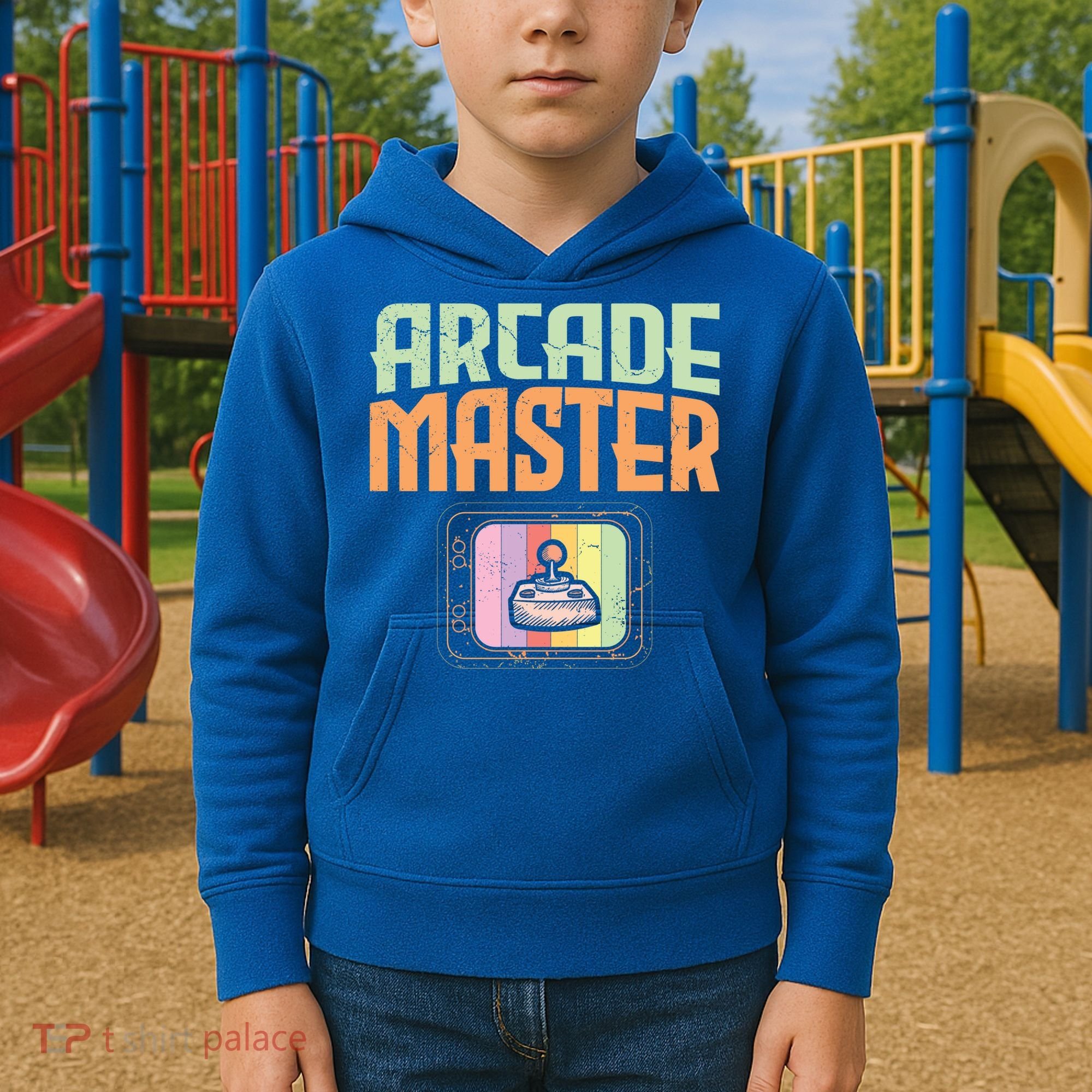 Arcade Master Classic Controller Retro Gaming Arcade Gift Kids Hoodie