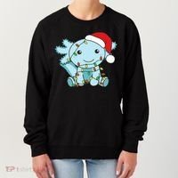 Axolotl Merry Christmas Winter Axolotls Christmas Women's Sweatshirt thumb 0