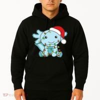 Axolotl Merry Christmas Winter Axolotls Christmas Hoodie thumb 2