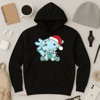 Axolotl Merry Christmas Winter Axolotls Christmas Hoodie thumb 3