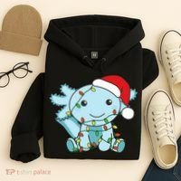 Axolotl Merry Christmas Winter Axolotls Christmas Hoodie thumb 4