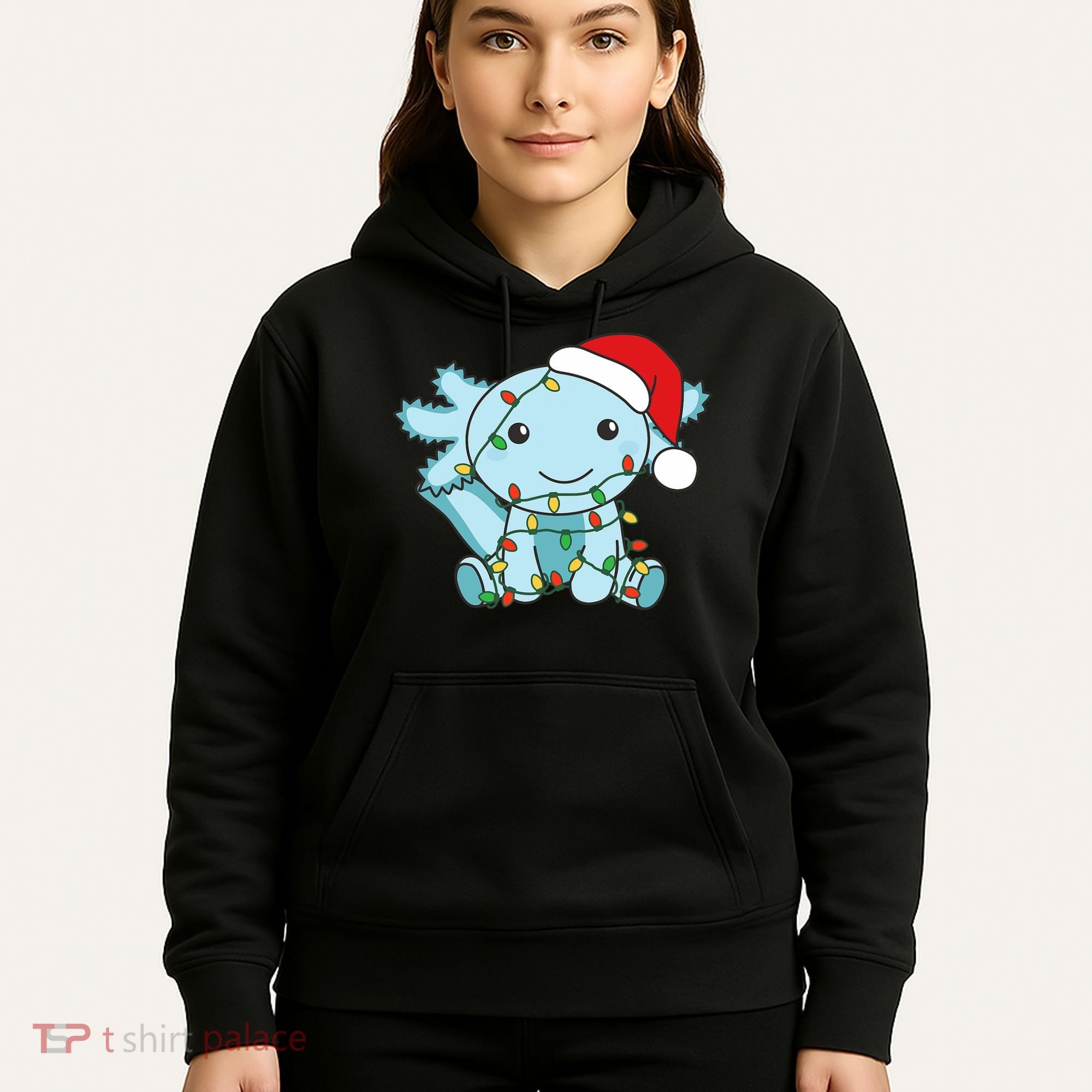 Axolotl Merry Christmas Winter Axolotls Christmas Hoodie