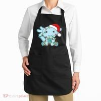 Axolotl Merry Christmas Winter Axolotls Christmas Apron thumb 2