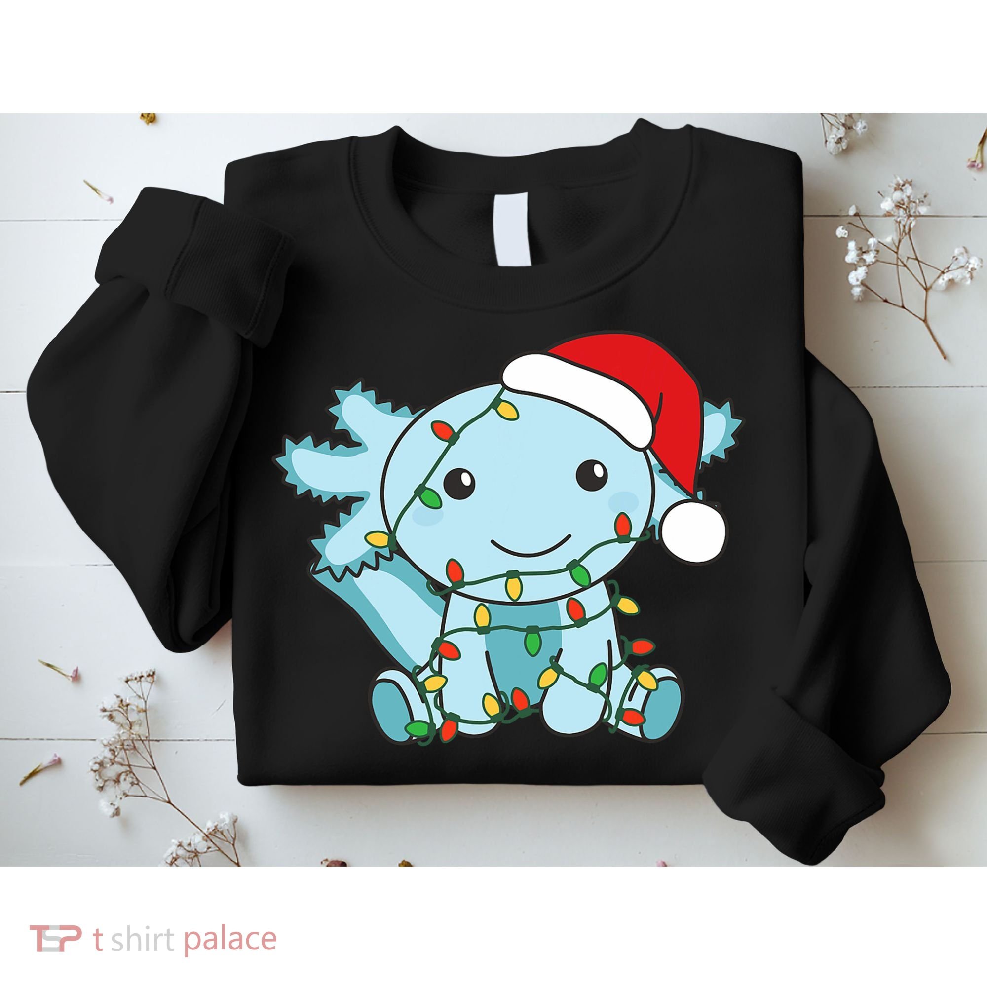 Axolotl Merry Christmas Winter Axolotls Christmas Sweatshirt