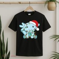 Axolotl Merry Christmas Winter Axolotls Christmas T-Shirt thumb 2