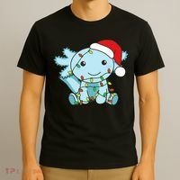 Axolotl Merry Christmas Winter Axolotls Christmas T-Shirt thumb 3