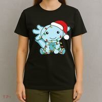 Axolotl Merry Christmas Winter Axolotls Christmas T-Shirt thumb 4