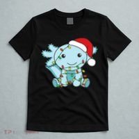 Axolotl Merry Christmas Winter Axolotls Christmas T-Shirt thumb 5