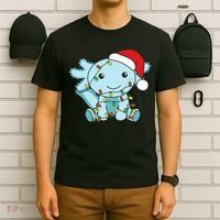 Axolotl Merry Christmas Winter Axolotls Christmas T-Shirt thumb 6