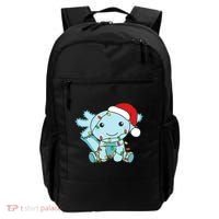 Axolotl Merry Christmas Winter Axolotls Christmas Backpack thumb 0