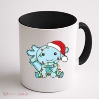 Axolotl Merry Christmas Winter Axolotls Christmas Coffee Mug thumb 1