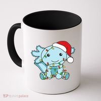 Axolotl Merry Christmas Winter Axolotls Christmas Coffee Mug thumb 0