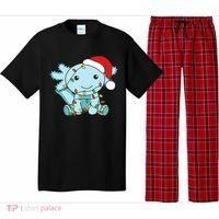 Axolotl Merry Christmas Winter Axolotls Christmas Pajama Set thumb 0
