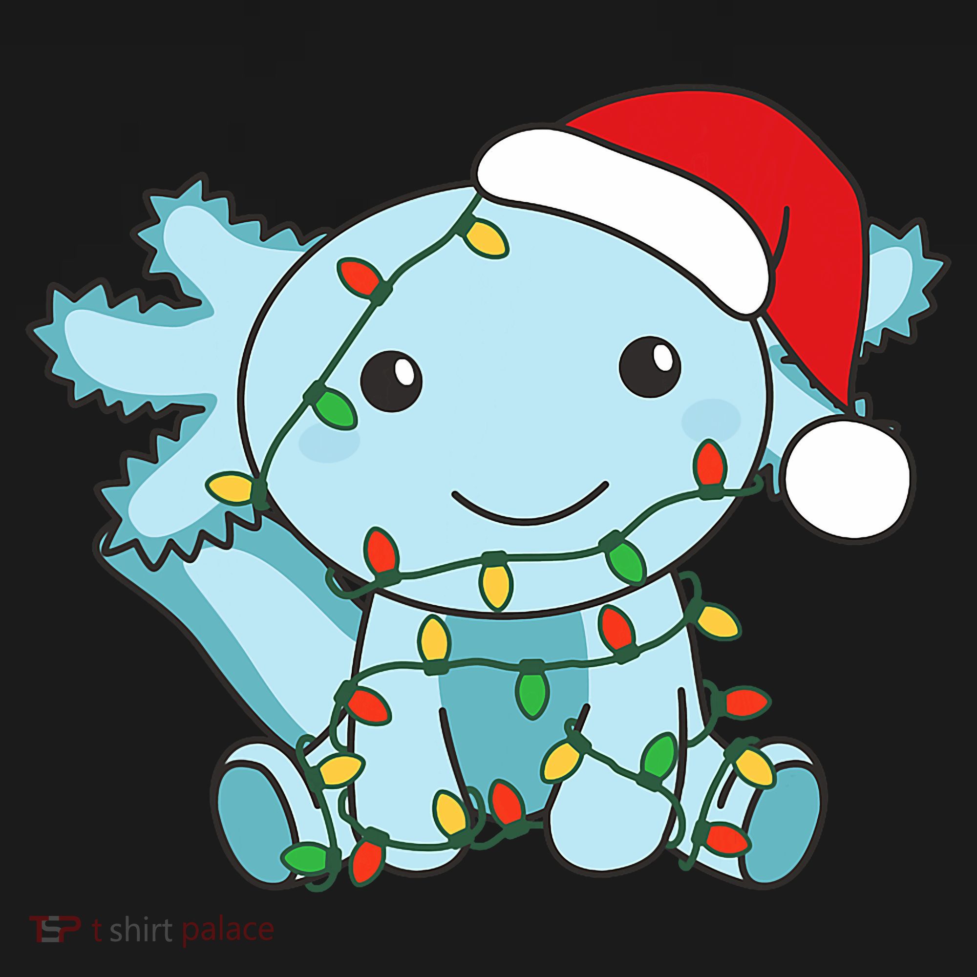 Axolotl Merry Christmas Winter Axolotls Christmas Women's Hoodie