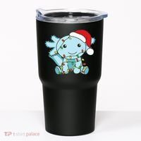 Axolotl Merry Christmas Winter Axolotls Christmas Tumbler thumb 0