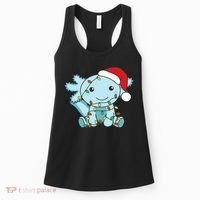 Axolotl Merry Christmas Winter Axolotls Christmas Women's Tank Top thumb 0