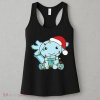 Axolotl Merry Christmas Winter Axolotls Christmas Women's Tank Top thumb 3