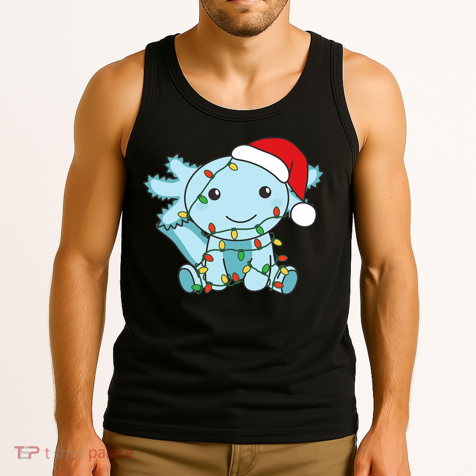 Axolotl Merry Christmas Winter Axolotls Christmas Tank Top