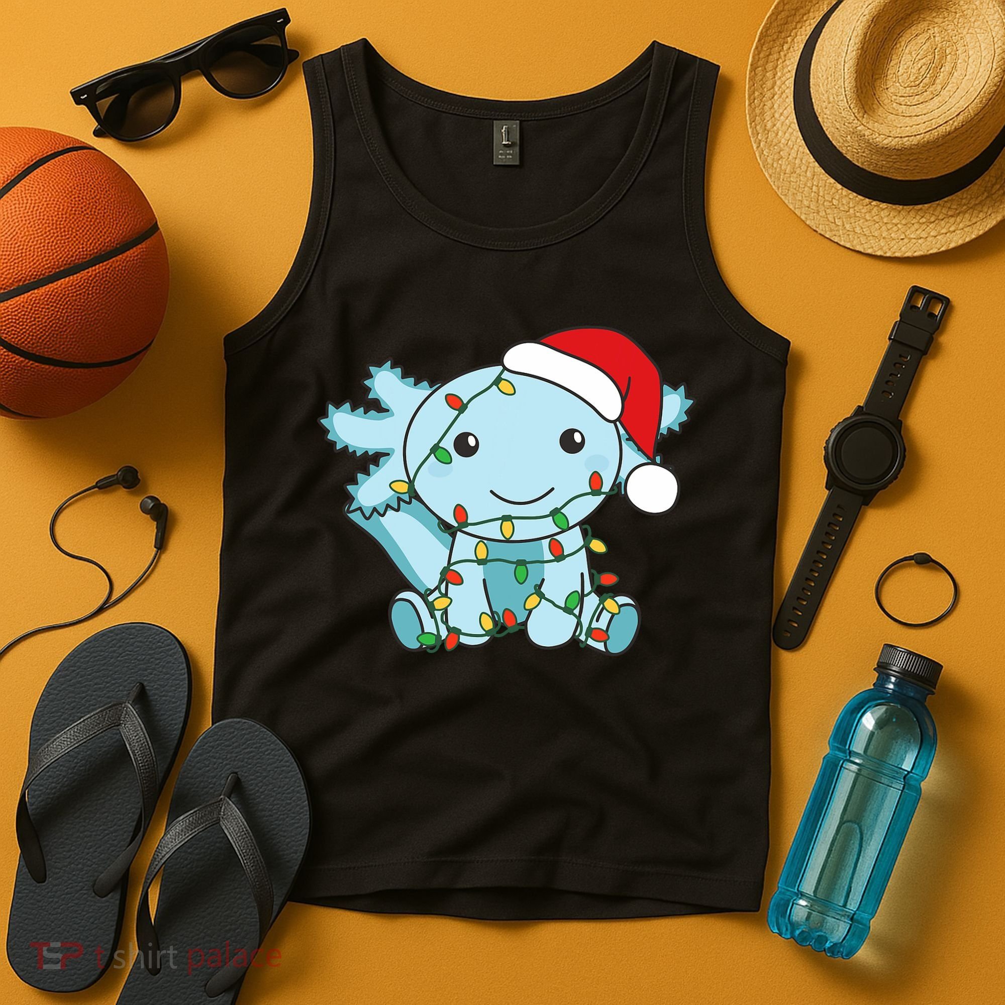 Axolotl Merry Christmas Winter Axolotls Christmas Tank Top