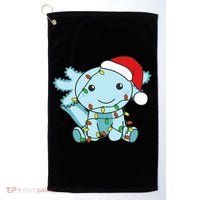 Axolotl Merry Christmas Winter Axolotls Christmas Golf Towel thumb 0